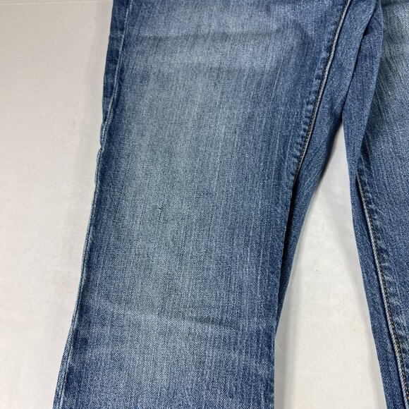 Express X2 Jeans Women's Measured 31x29 Slim Low Rise Boot Cut Blue Denim Tag 8 - Picture 4 of 16